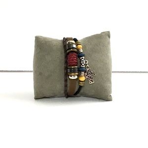 Design Bracelet green natural stone .